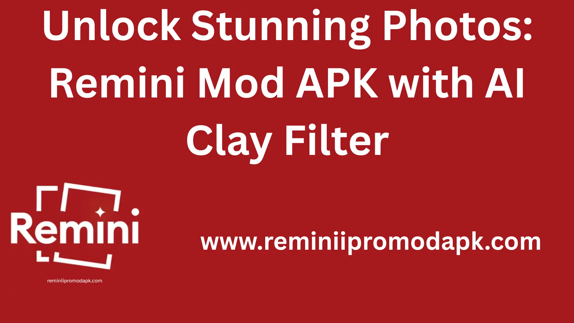 remini ai clay filter