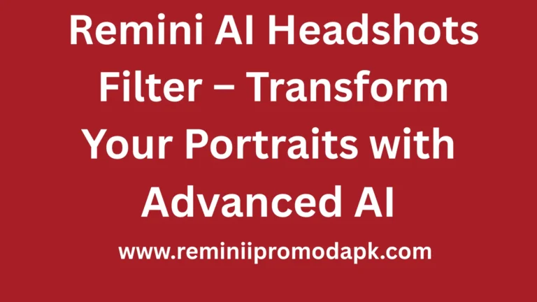 remini ai headshots filter
