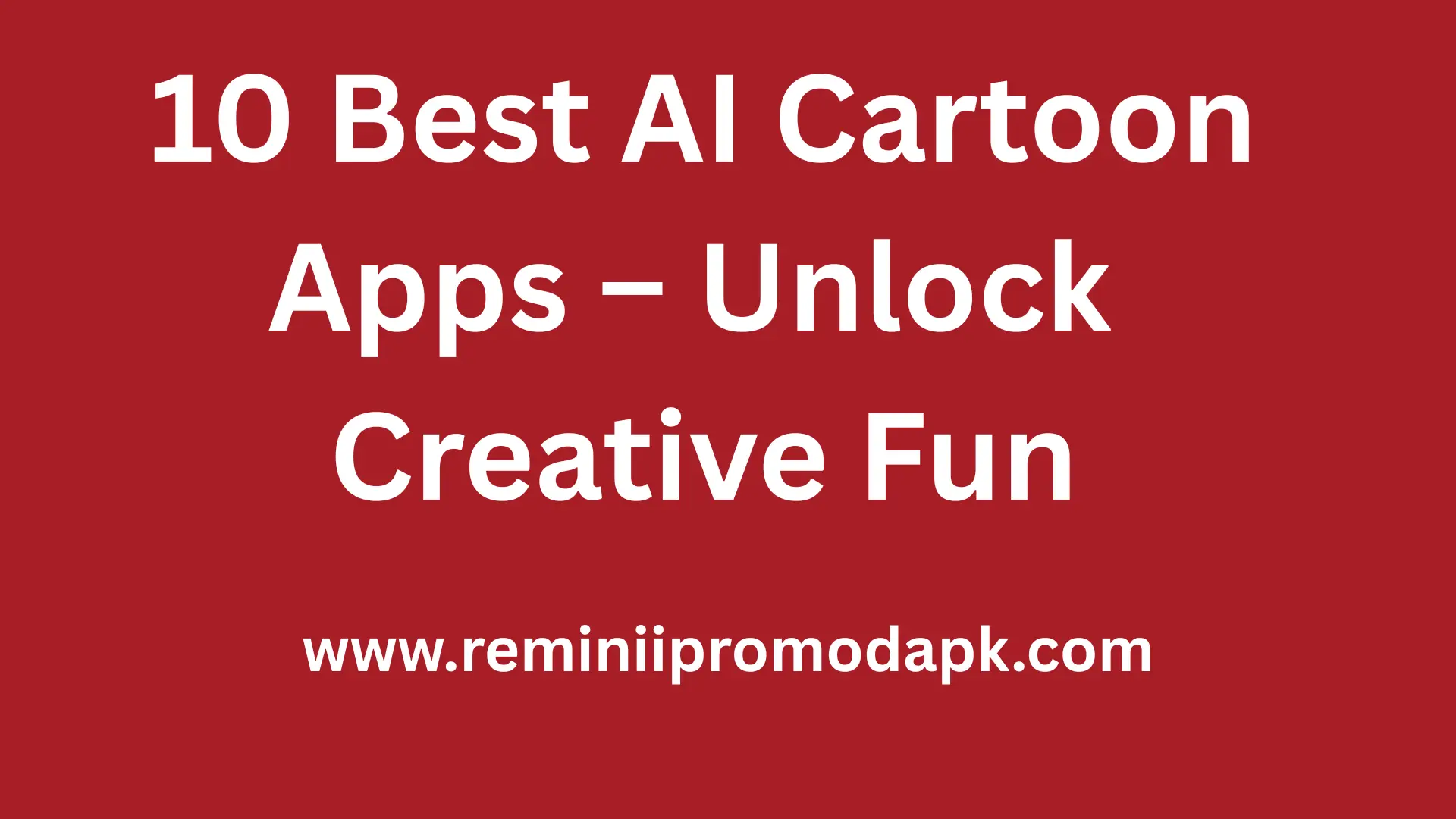 best ai cartoon apps